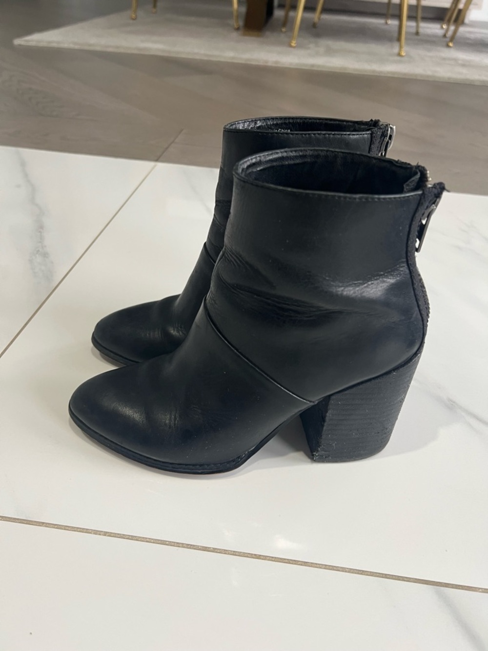 Aldo Black Heel Boots